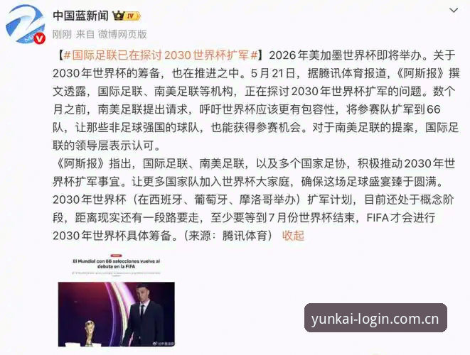 2030世界杯扩军至66队完整解析：中国男足重返世界杯的全新机遇指南